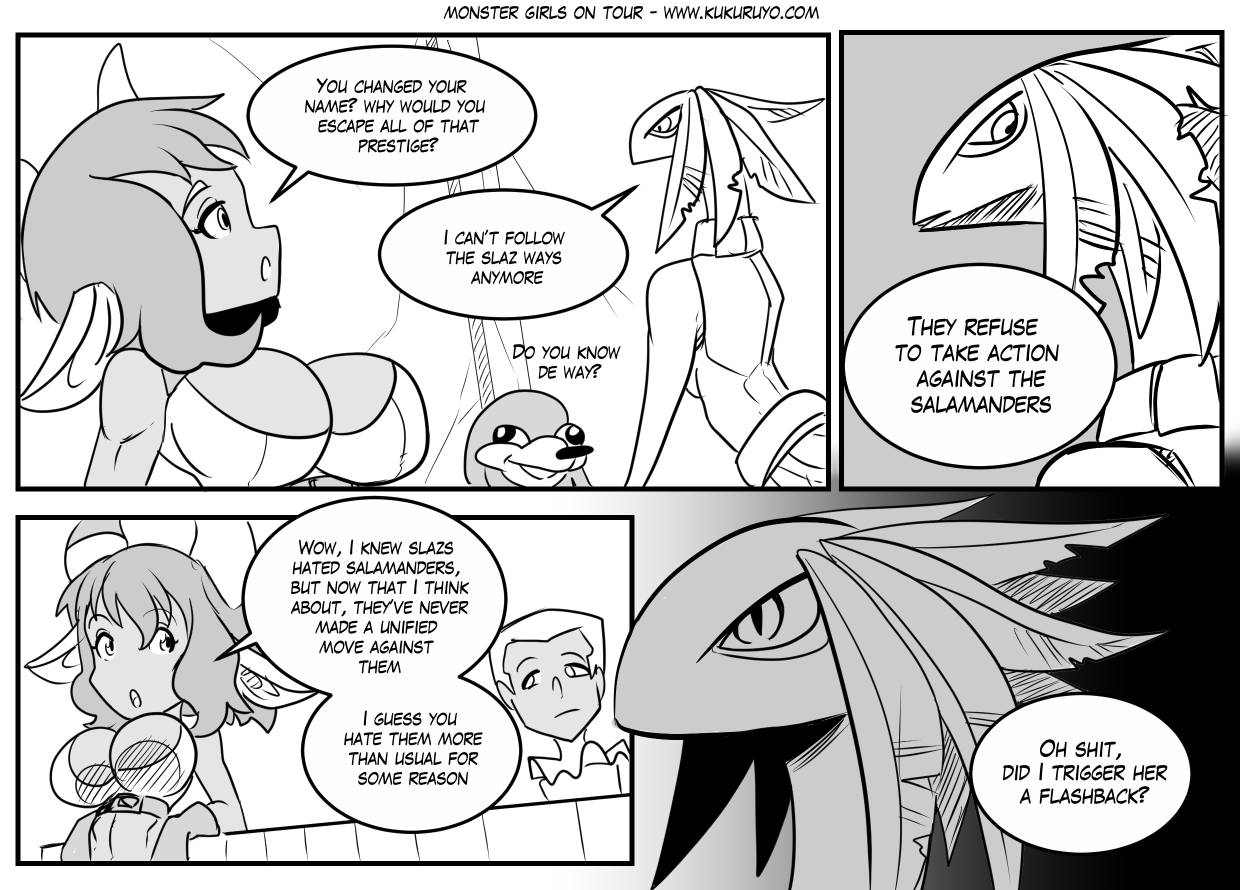 Monster girls on tour - Episode 252, Page 1: Page 252